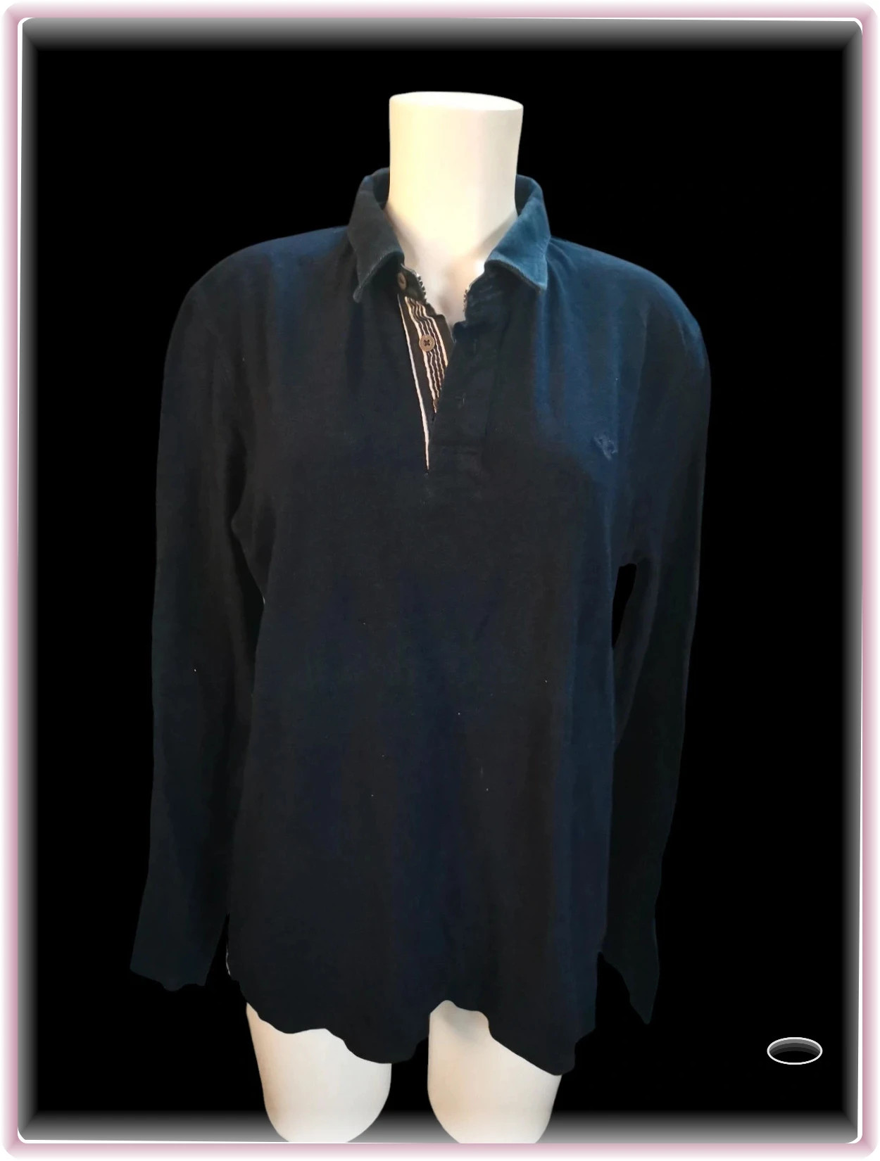 polo manche longue lee Cooper taille L east London bleu marine
