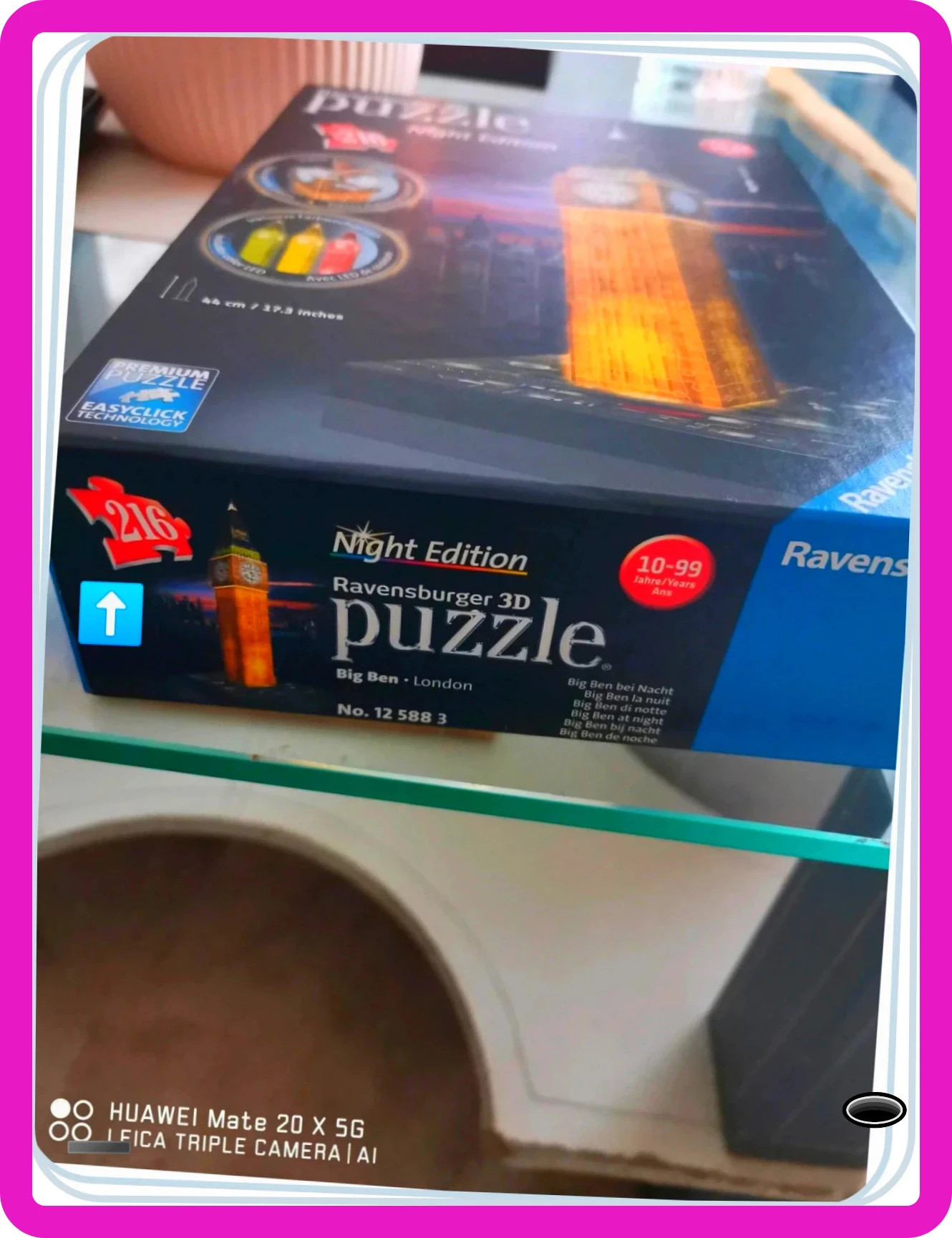 puzzle 3D big Ben manque la lumière sinon complet – Ravensburger 3