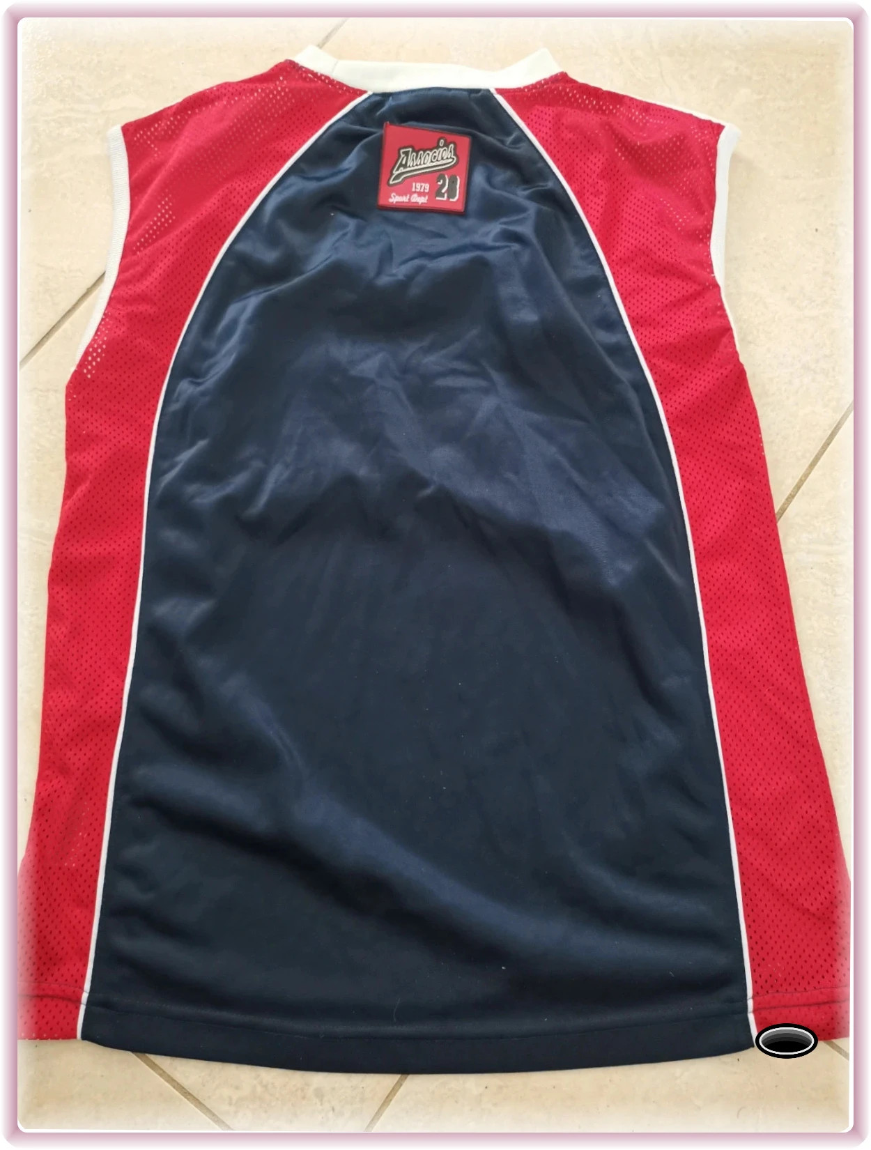 Maillot taille M rouge bleu – associé 79 – taille M 4