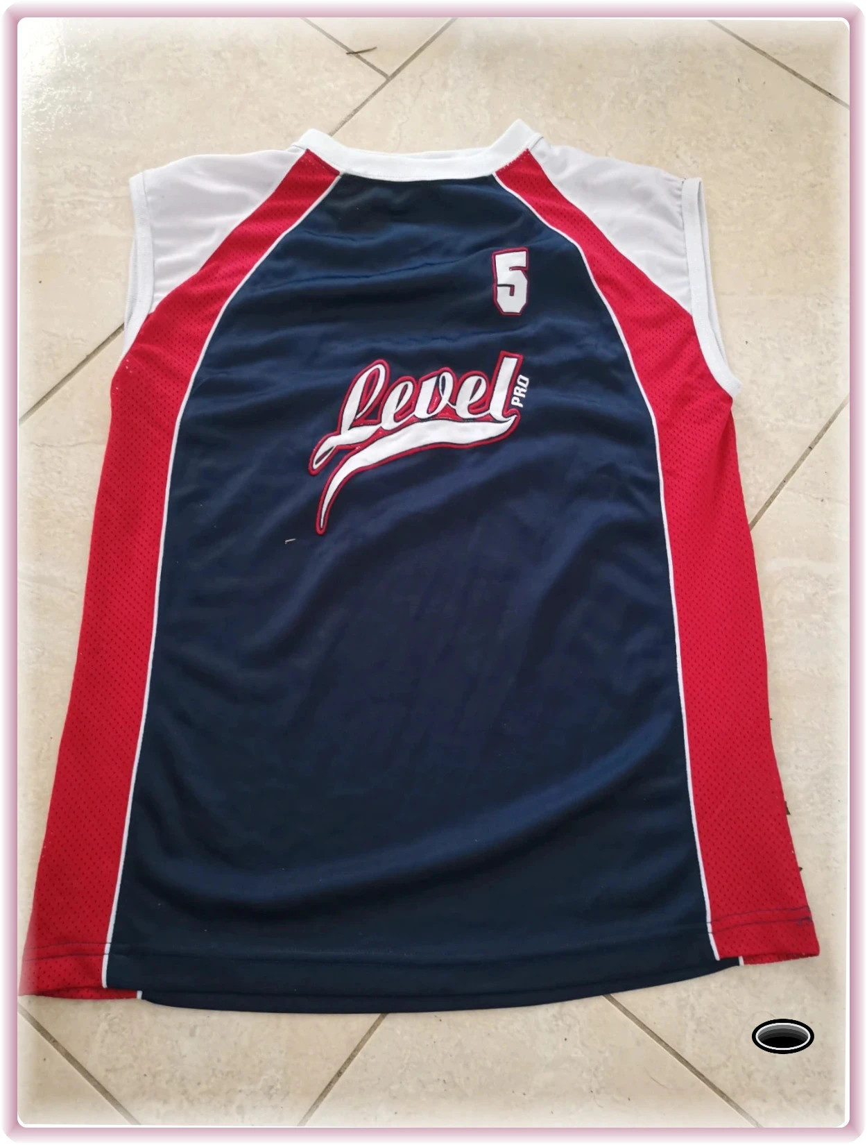 Maillot taille M rouge bleu