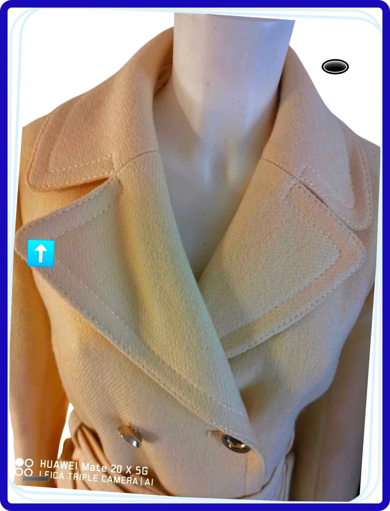 superbe manteau crème fabrication française taille L très belle qualité – Belle – taille L / 40 / 12 5