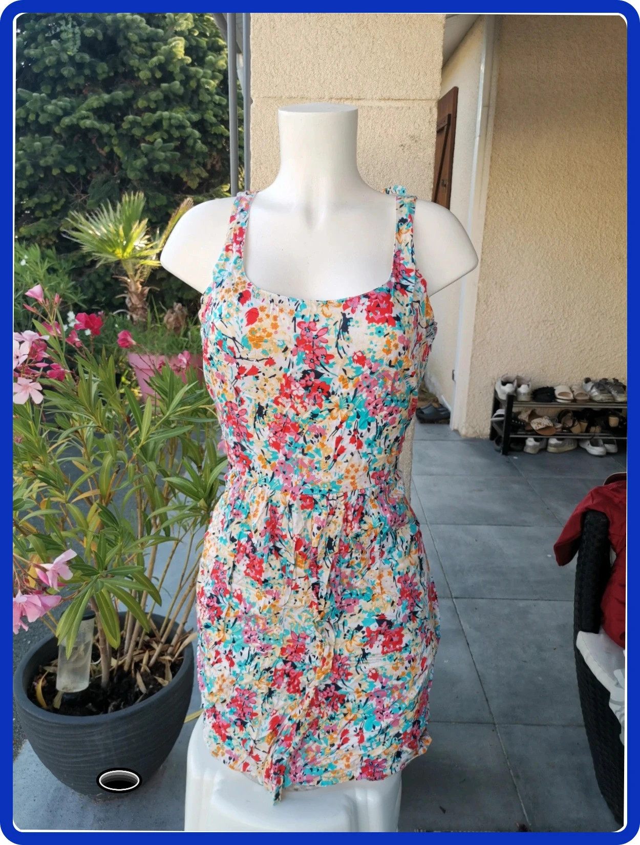 Très belle robe taille 40 camaïeu fleurie – Camaïeu – taille L / 40 / 12 5