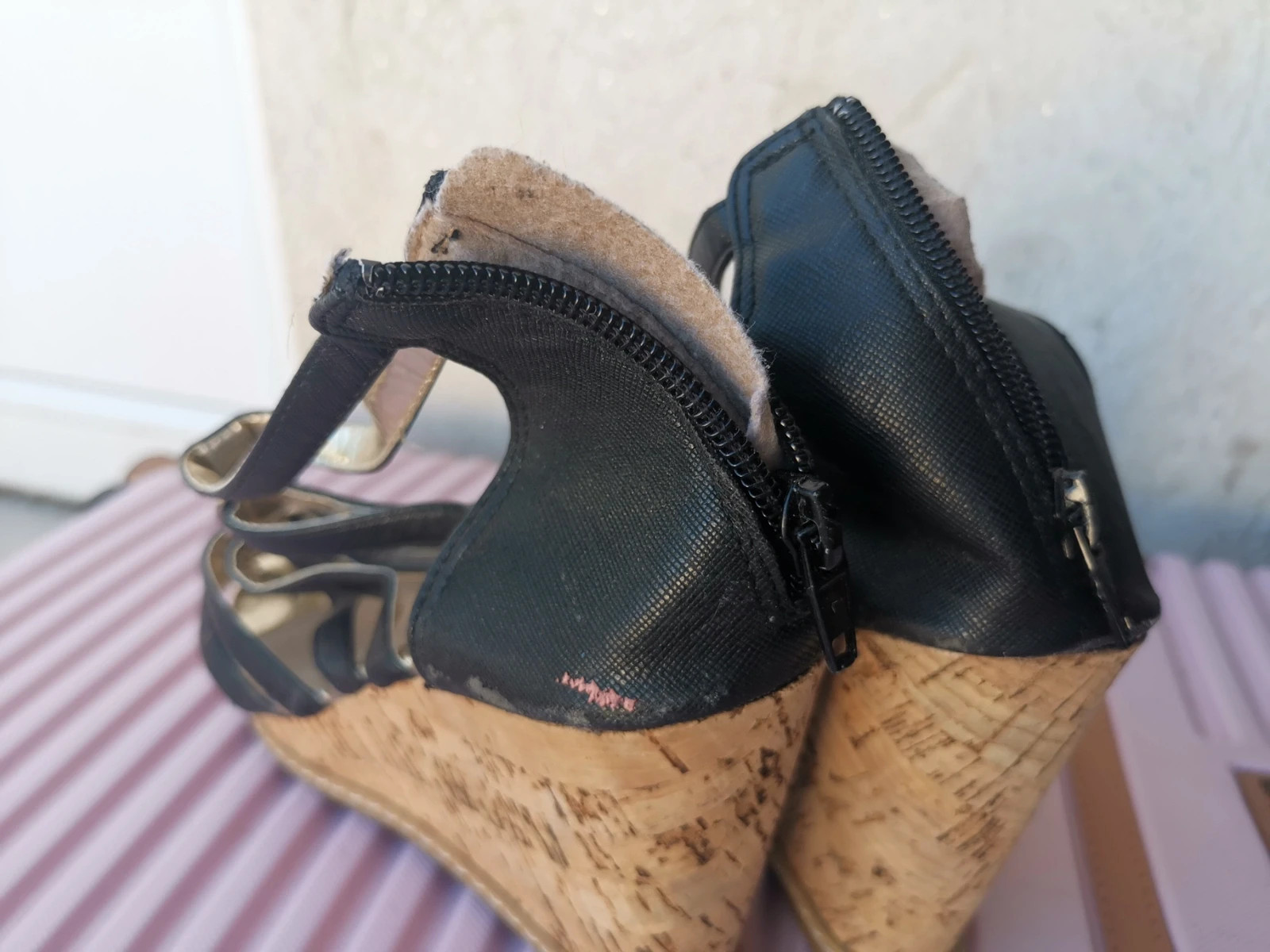 Chaussure compense taille 38 angela thompson sous pied cuir – Angela Thompson – taille 38 4
