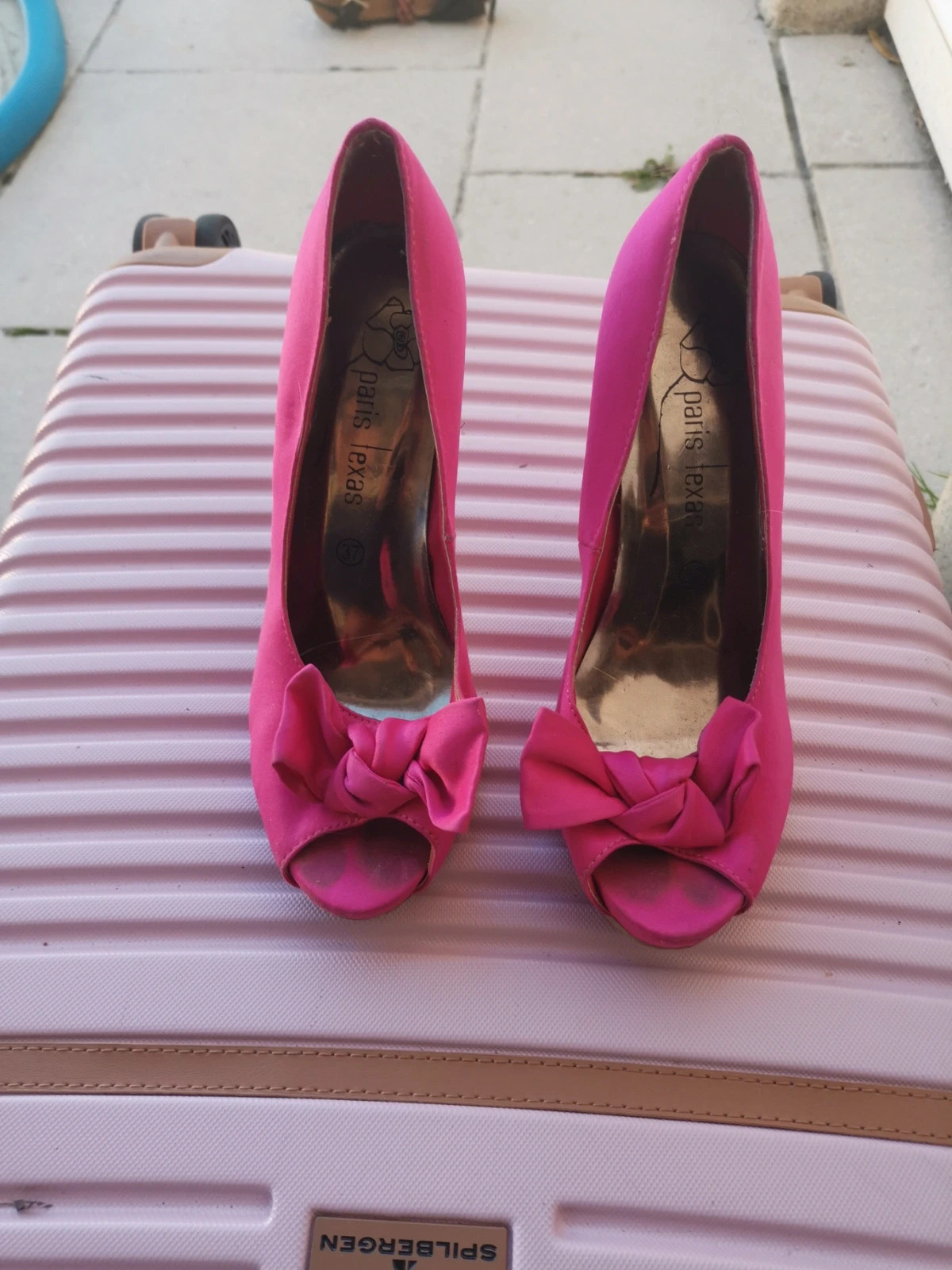 Escarpins texas taille 37 rose talon 10 cm