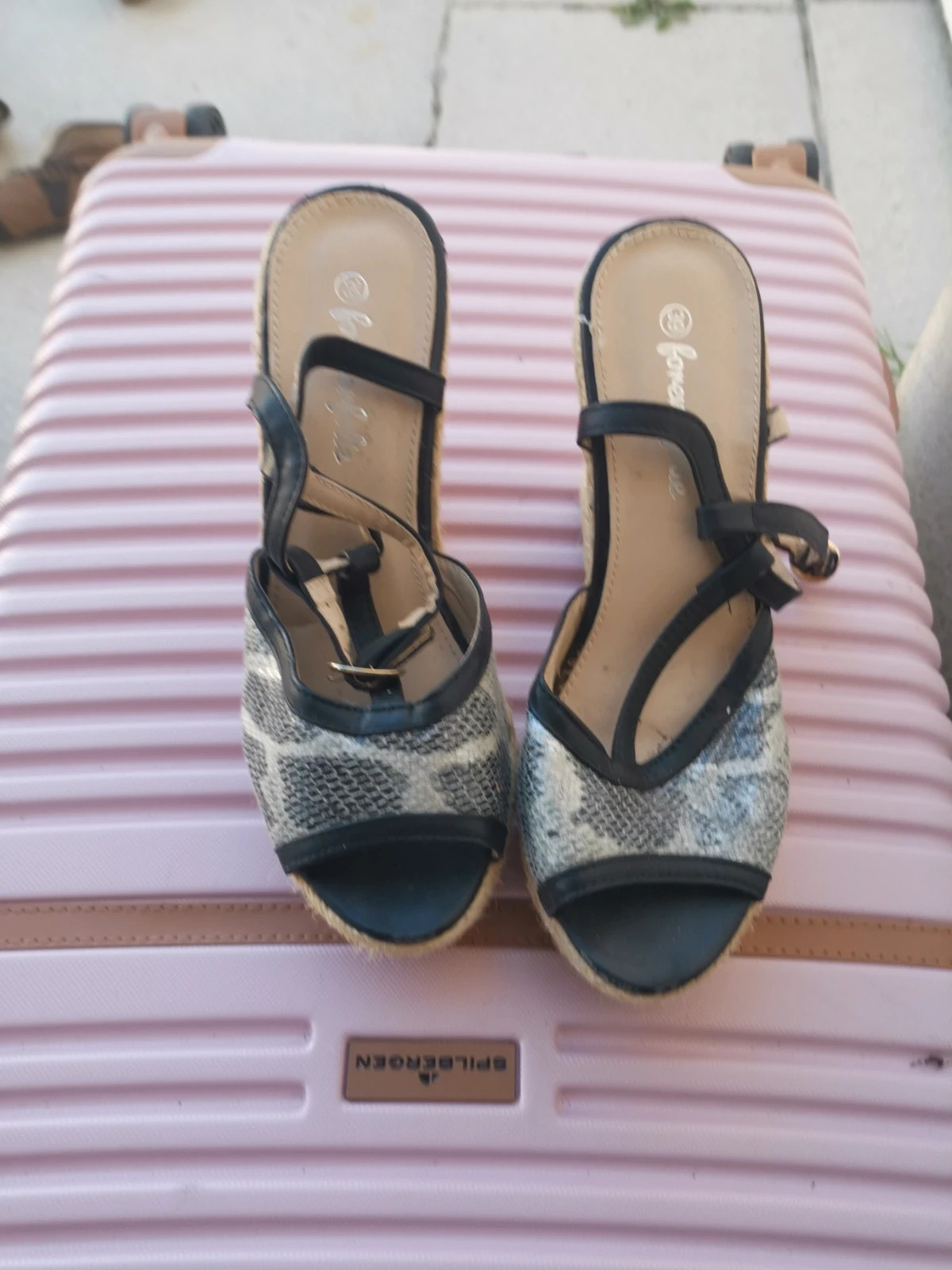 Chaussures compense taille 39 forever folie talon 10 cm