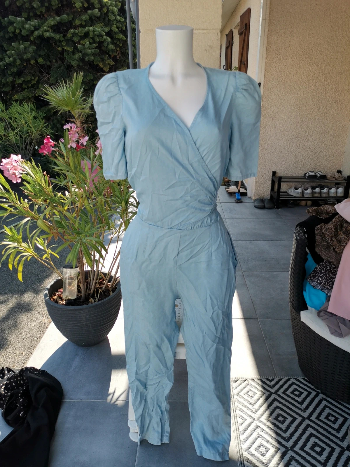 Très belle salopette pantalon bleu ciel taille promod taille M – Promod – taille M / 38 / 10 2