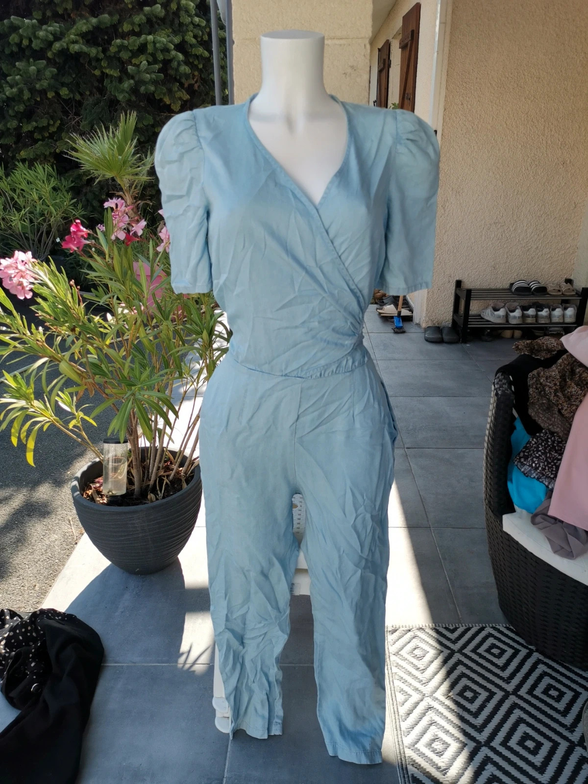 Très belle salopette pantalon bleu ciel taille promod taille M – Promod – taille M / 38 / 10 4