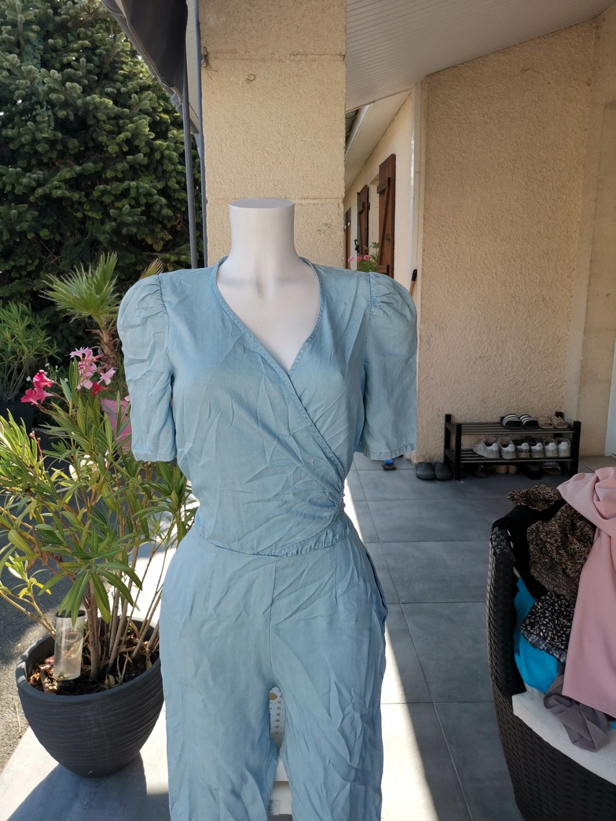 Très belle salopette pantalon bleu ciel taille promod taille M – Promod – taille M / 38 / 10 3