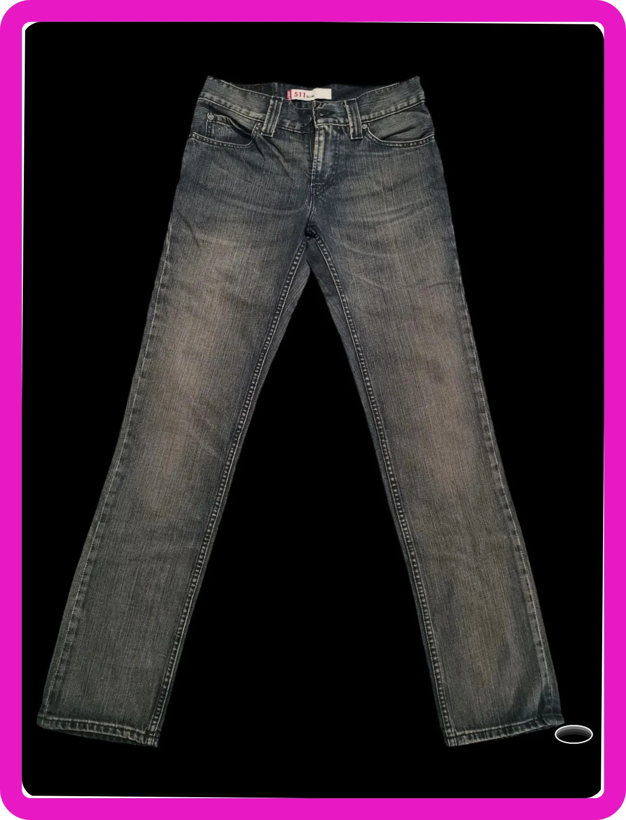 Jean levis Strauss 511 slim w30 L34 gris chiné – Levi Strauss & Co. – taille M 2