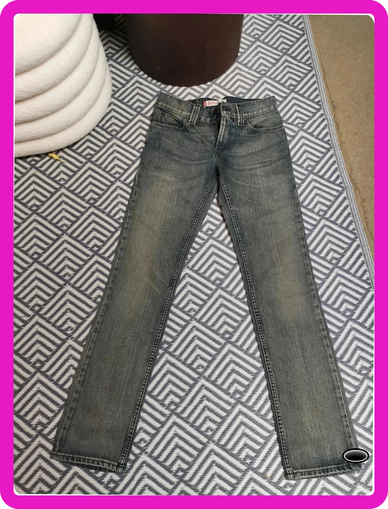 Jean levis Strauss 511 slim w30 L34 gris chiné – Levi Strauss & Co. – taille M 3