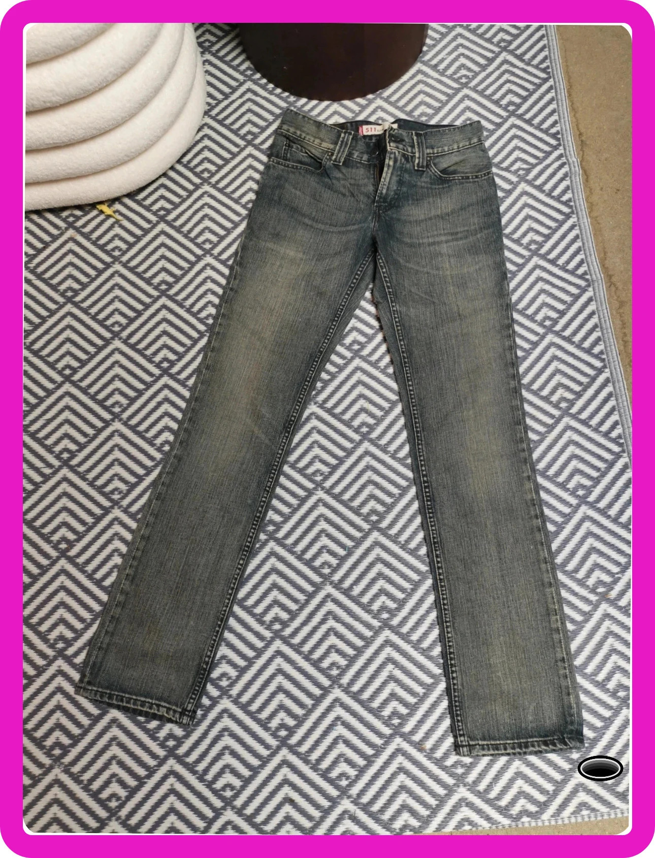 Jean levis Strauss 511 slim w30 L34 gris chiné – Levi Strauss & Co. – taille M 2