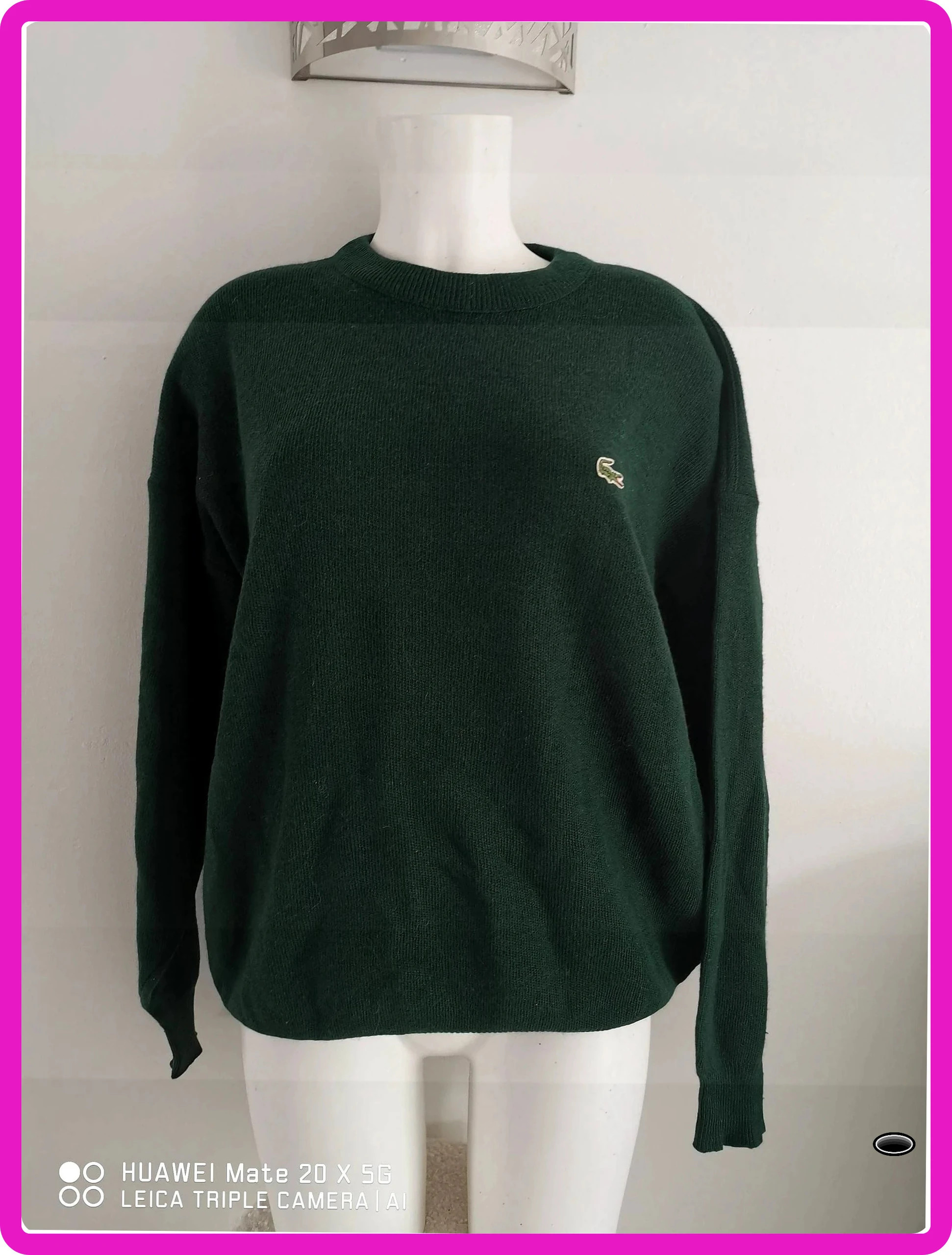 pull lacoste vert vintage taille s – Lacoste – taille S 2
