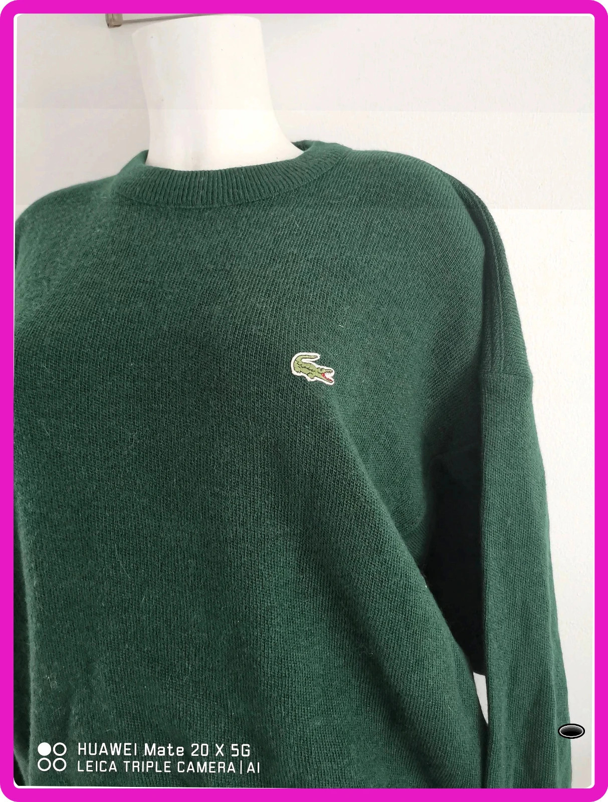 pull lacoste vert vintage taille s – Lacoste – taille S 5