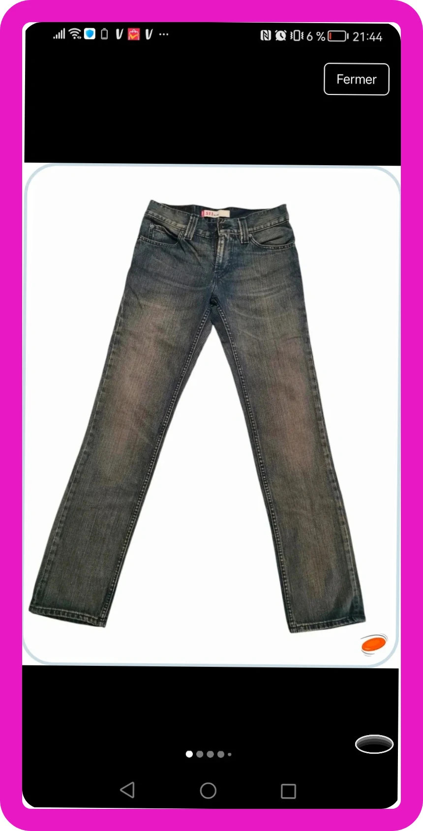 Jean levis Strauss 511 slim w30 L34 gris chiné – Strauss – taille M 2