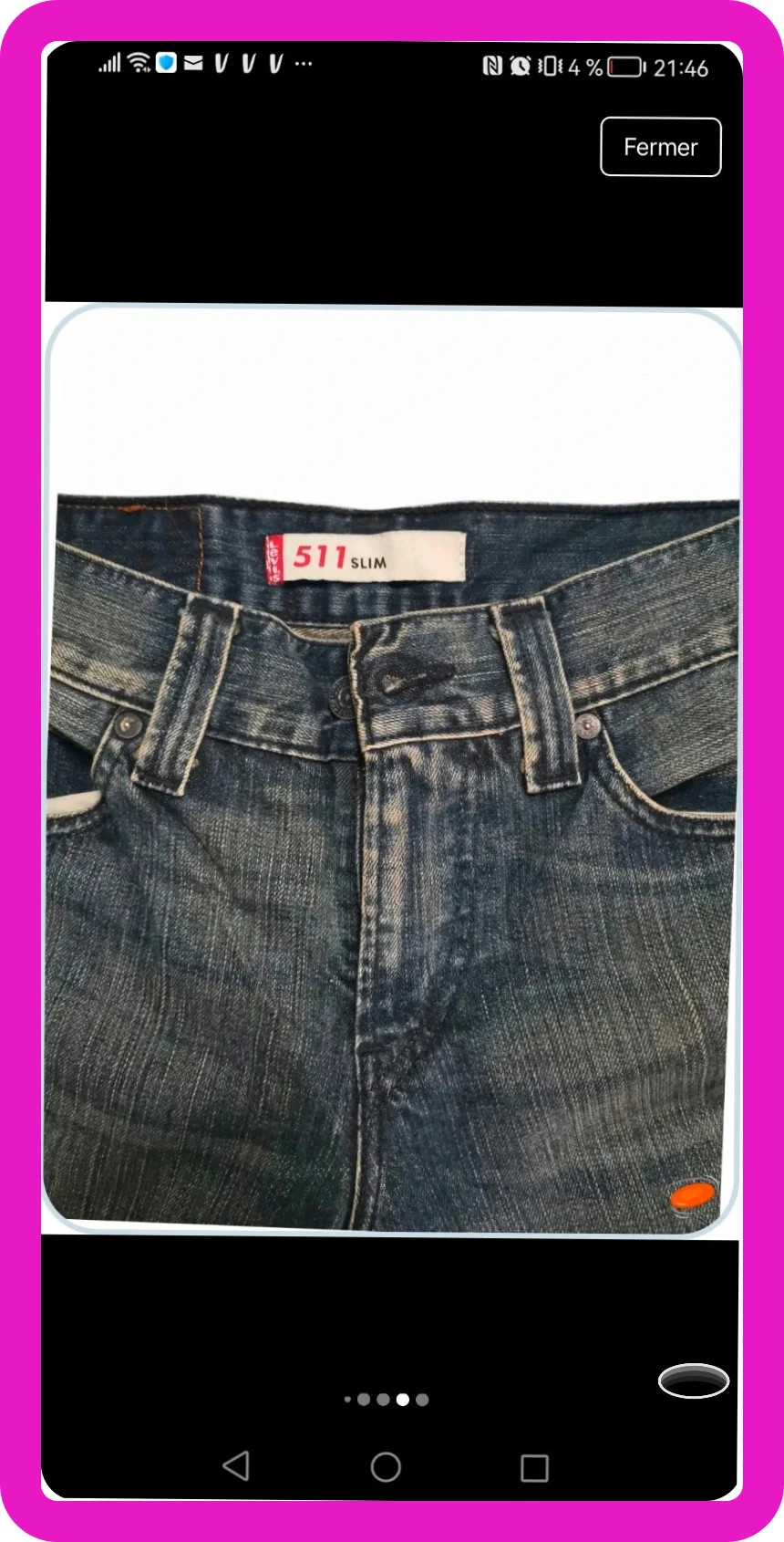 Jean levis Strauss 511 slim w30 L34 gris chiné – Strauss – taille M 5