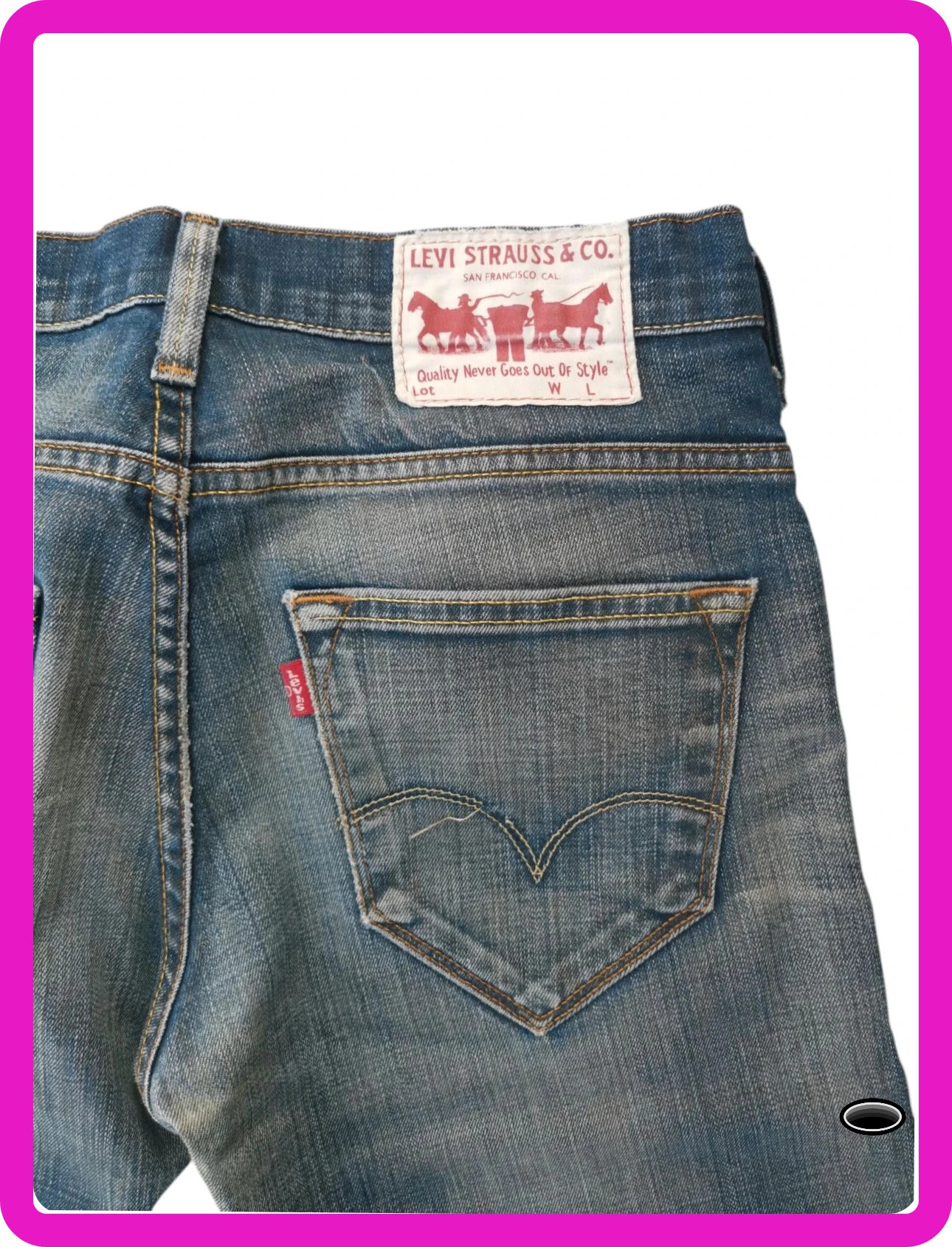 Jean levis Strauss W31 L32 stone – Strauss – taille L 5