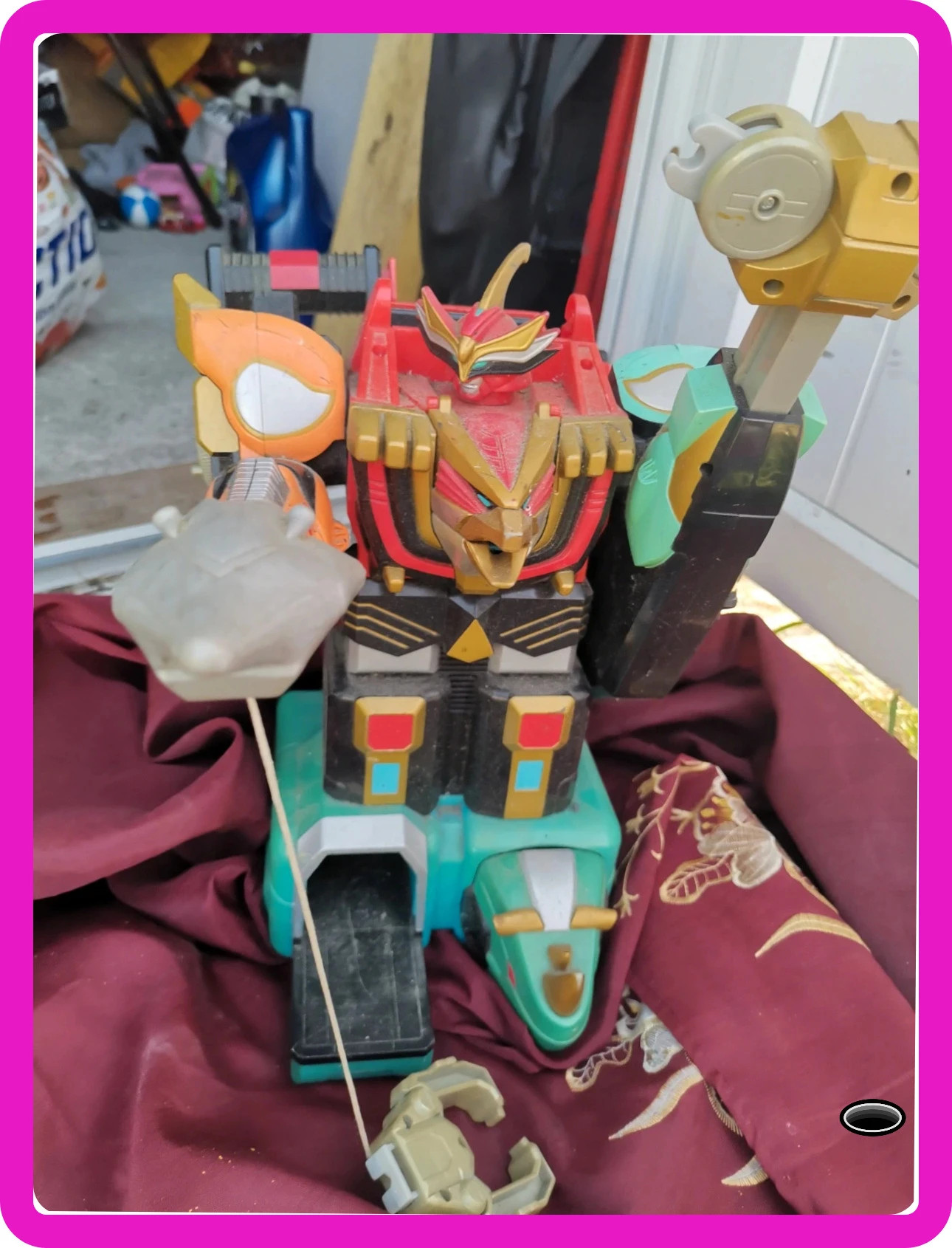 Bandai Power Rangers Wild Force Deluxe Isis Command Megazord 2002 – Bandai – taille Taille unique 3
