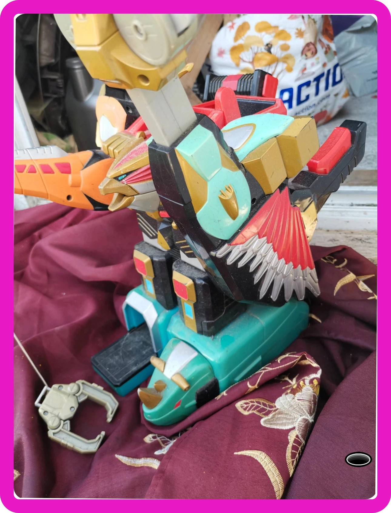 Bandai Power Rangers Wild Force Deluxe Isis Command Megazord 2002 – Bandai – taille Taille unique 5