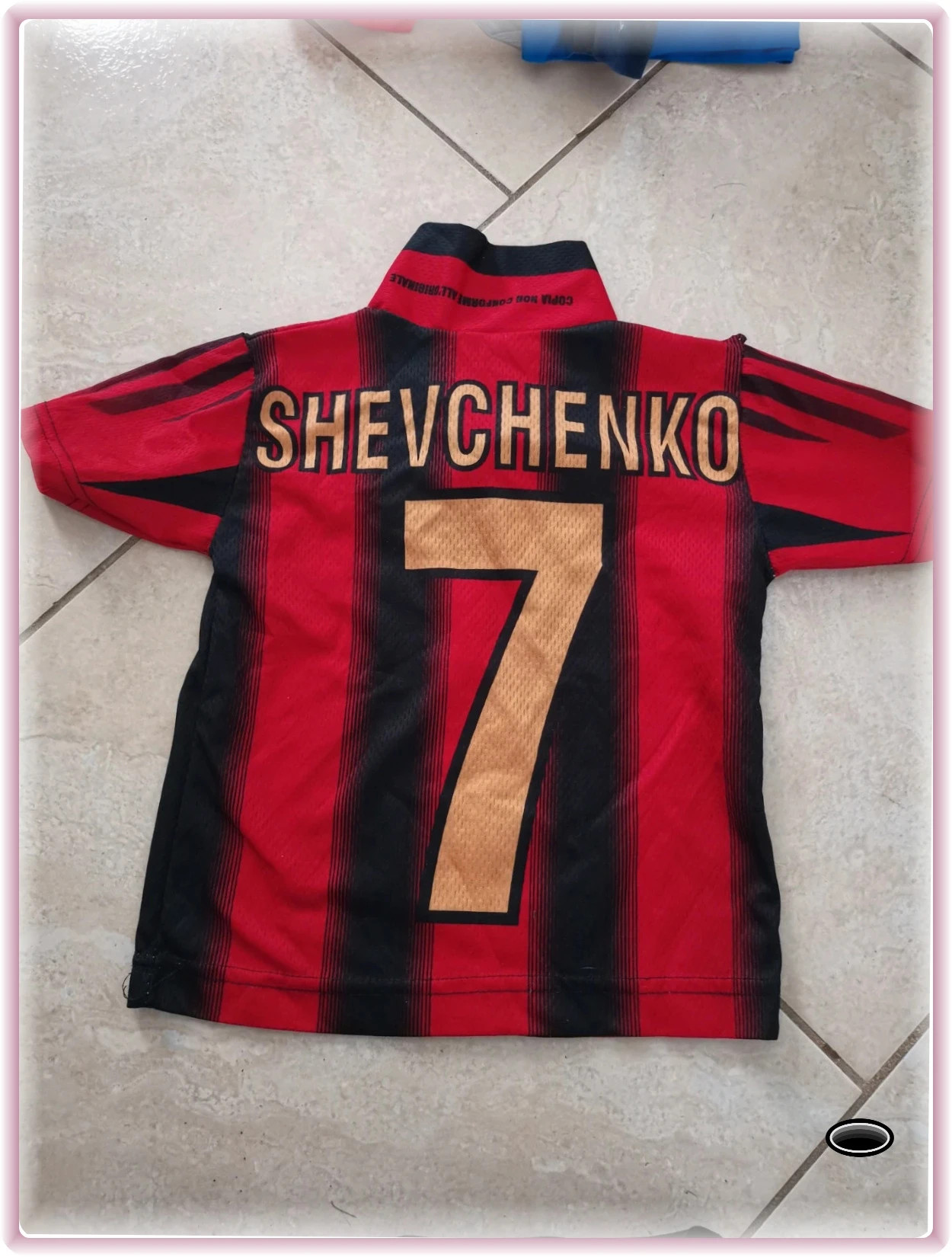 Maillot de foot enfant taille 1 ans shevchenko copie non conform a l original – taille 9-12 mois / 74 cm 4