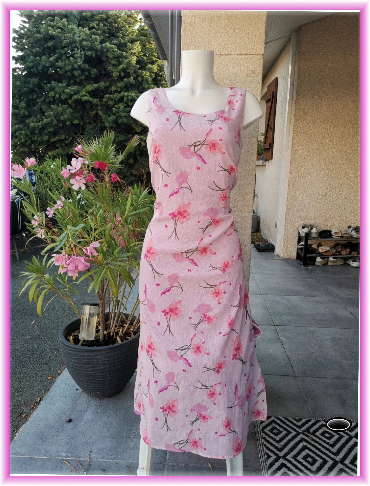Très belle robe longue taille L fleufi – indépendante – taille XL / 42 / 14 2