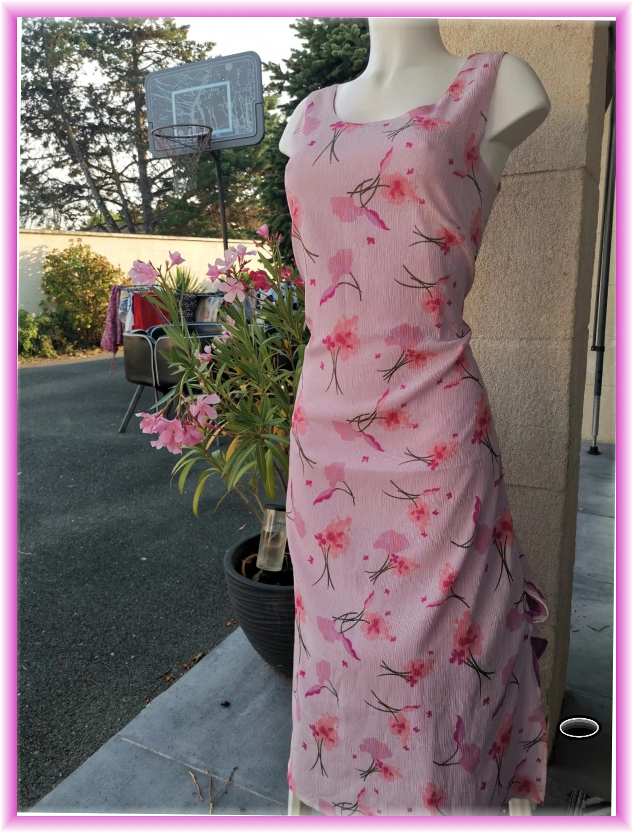 Très belle robe longue taille L fleufi – indépendante – taille XL / 42 / 14 5