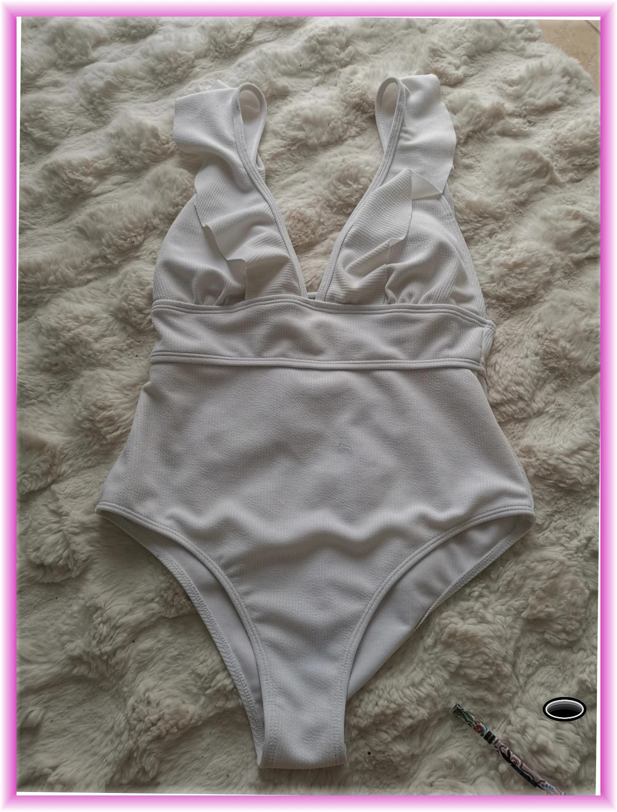 Maillot de bain taille M blanc 1 pièce – BLANC – taille M / 38 / 10 2