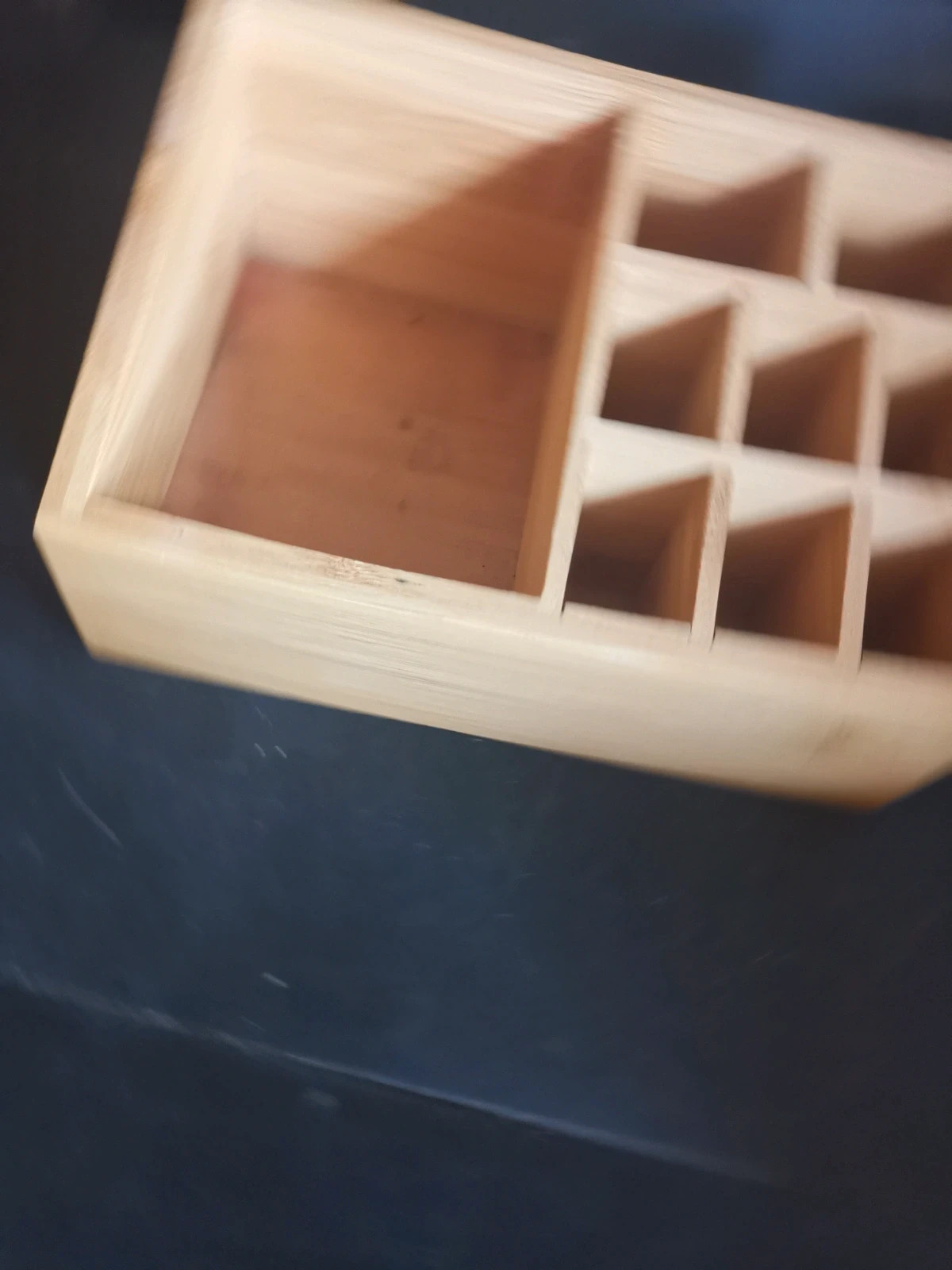 Organiseur en bois bureau ou maquillage 3