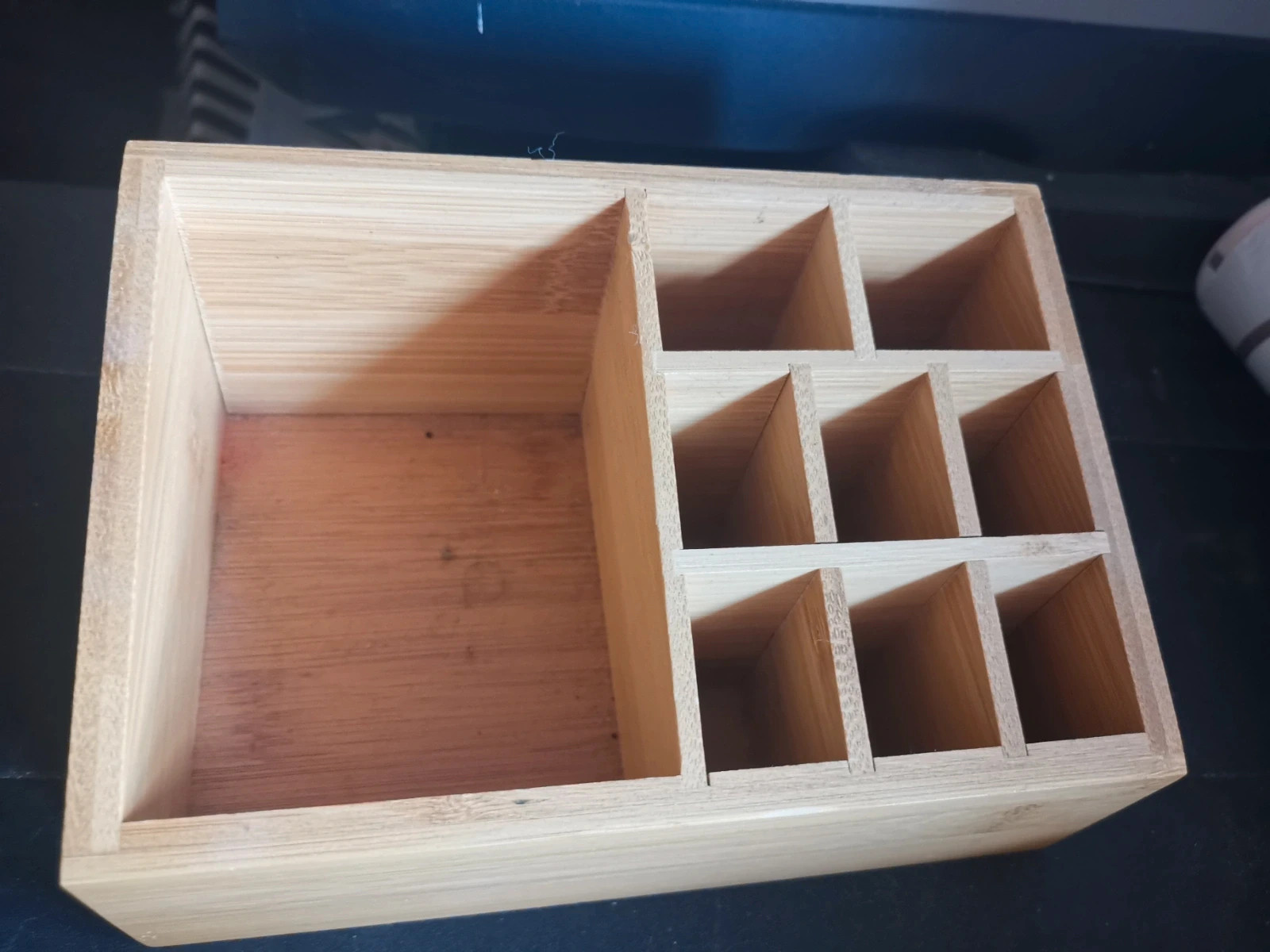 Organiseur en bois bureau ou maquillage 2
