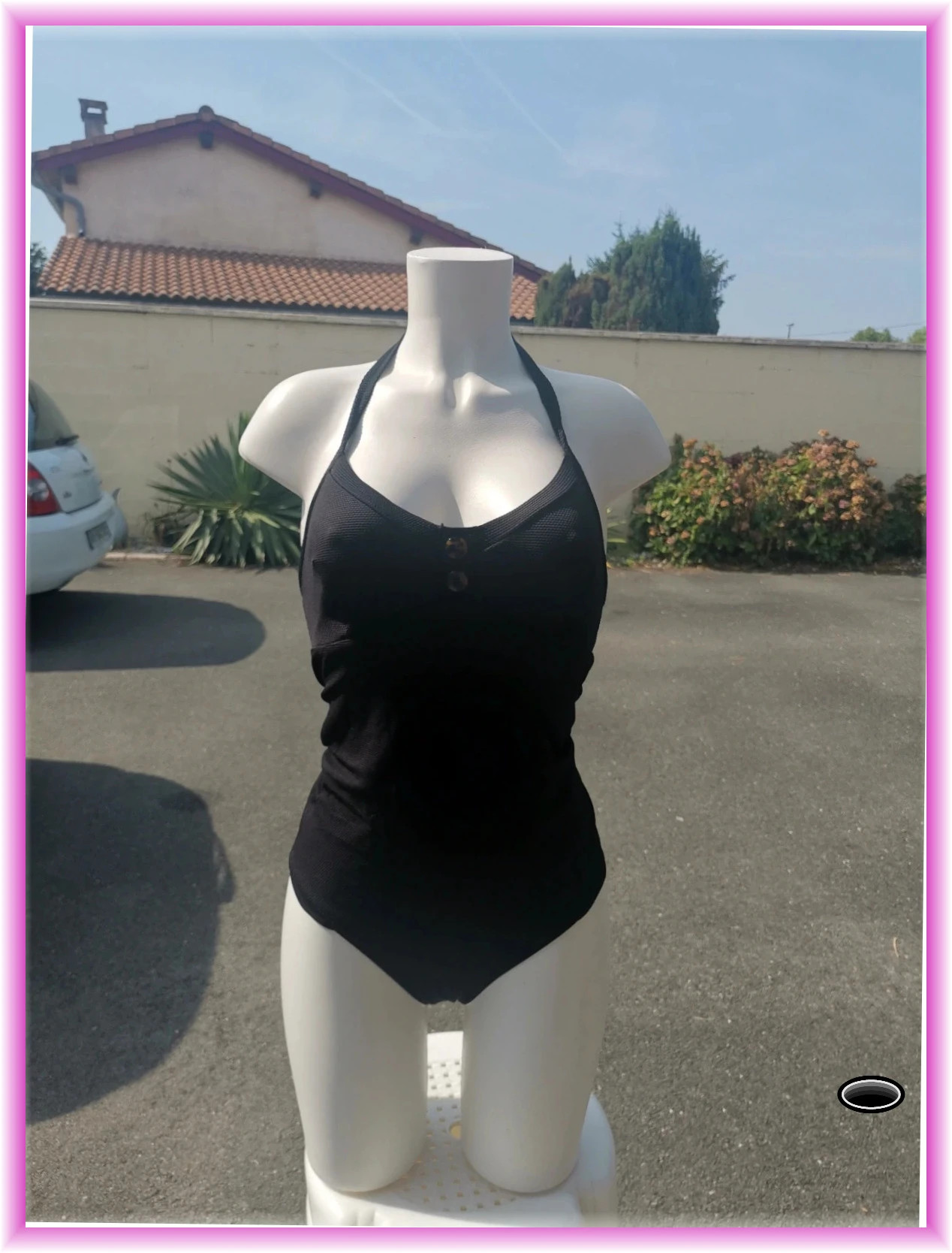 Très beau maillot de bain noir taille s
