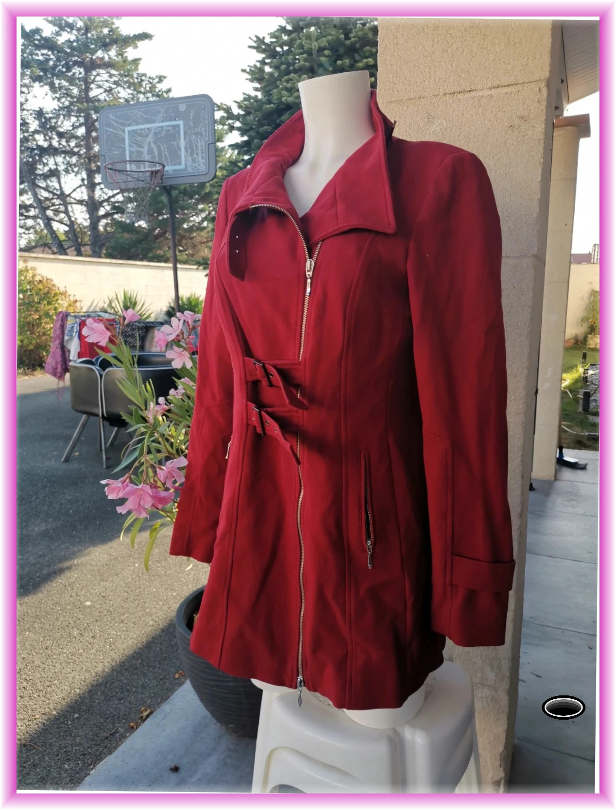 Superbe manteau rouge Alain manoukian taille 38 – Alain Manoukian – taille M / 38 / 10 5