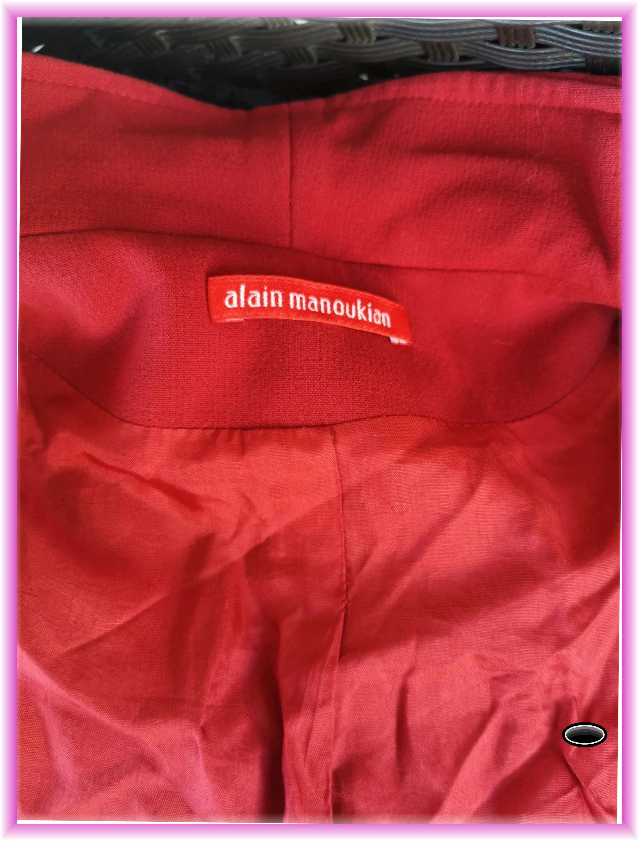 Superbe manteau rouge Alain manoukian taille 38 – Alain Manoukian – taille M / 38 / 10 2