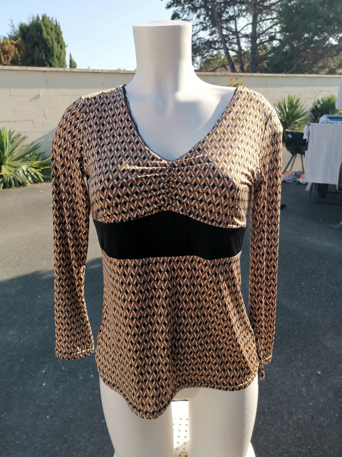 Très jolie haut taille s marron noir – indépendante – taille S / 36 / 8 2