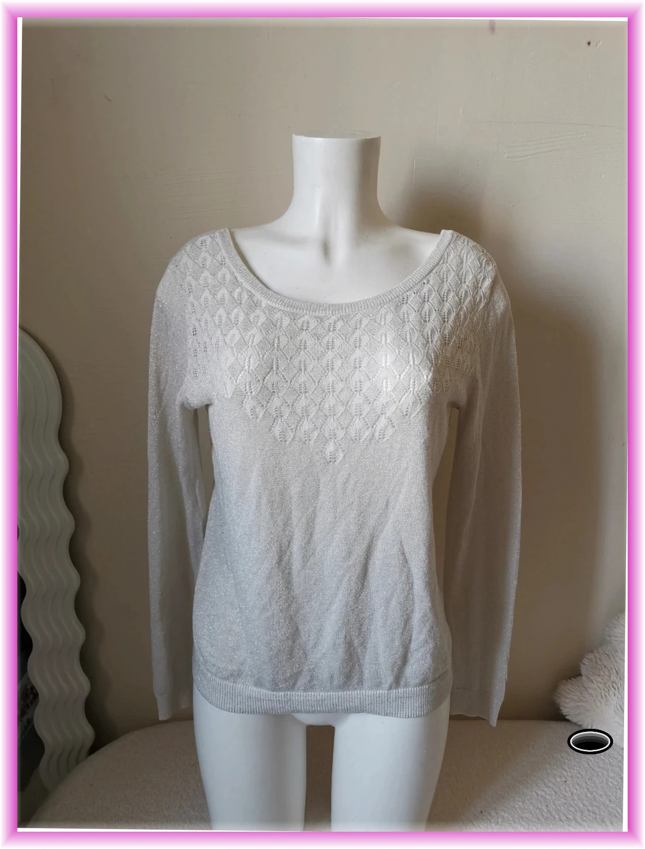 Très jolie pull crème bonobo taille L