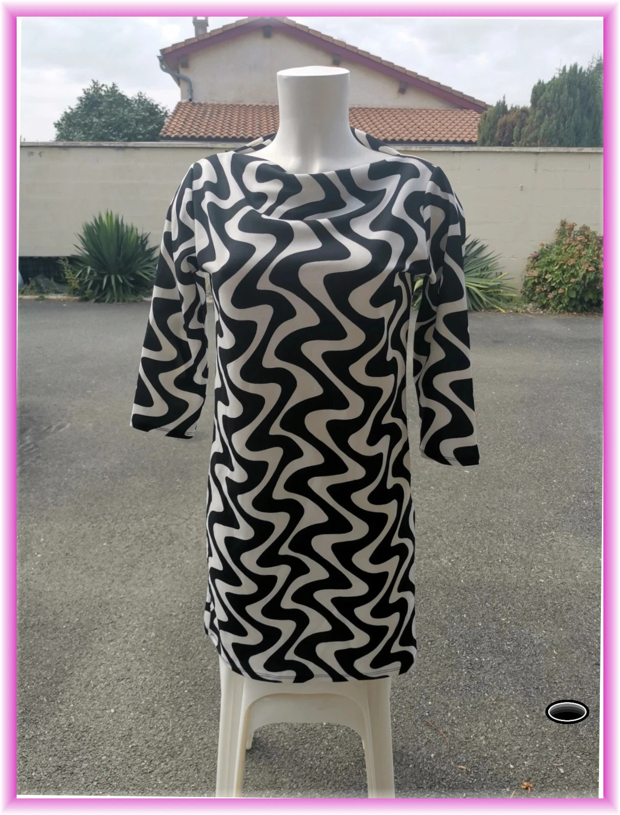 Très belle robe taille 38 psychédelique – indépendant – taille M / 38 / 10 2