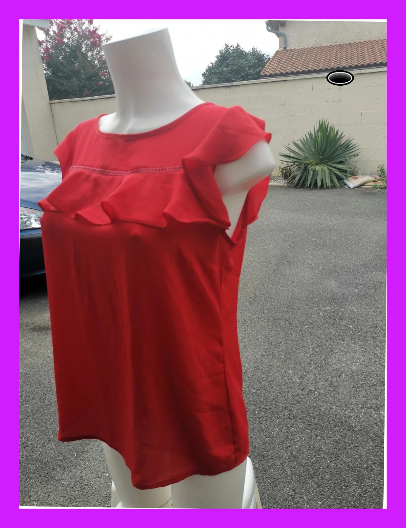 Très jolie haut rouge taille 36 – indépendant – taille S / 36 / 8 3