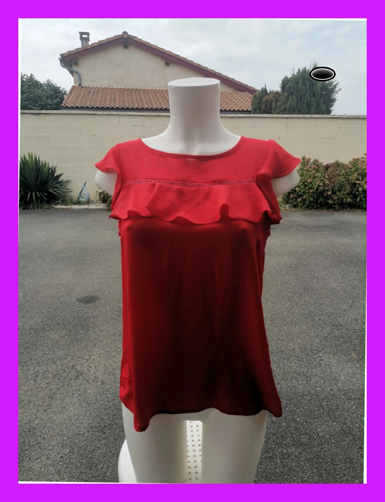 Très jolie haut rouge taille 36 – indépendant – taille S / 36 / 8 4