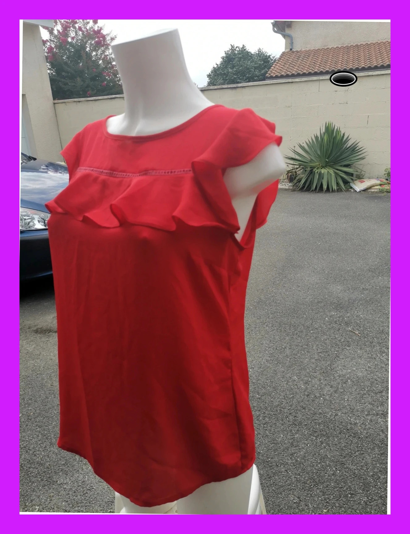 Très jolie haut rouge taille 36 – indépendant – taille S / 36 / 8 5