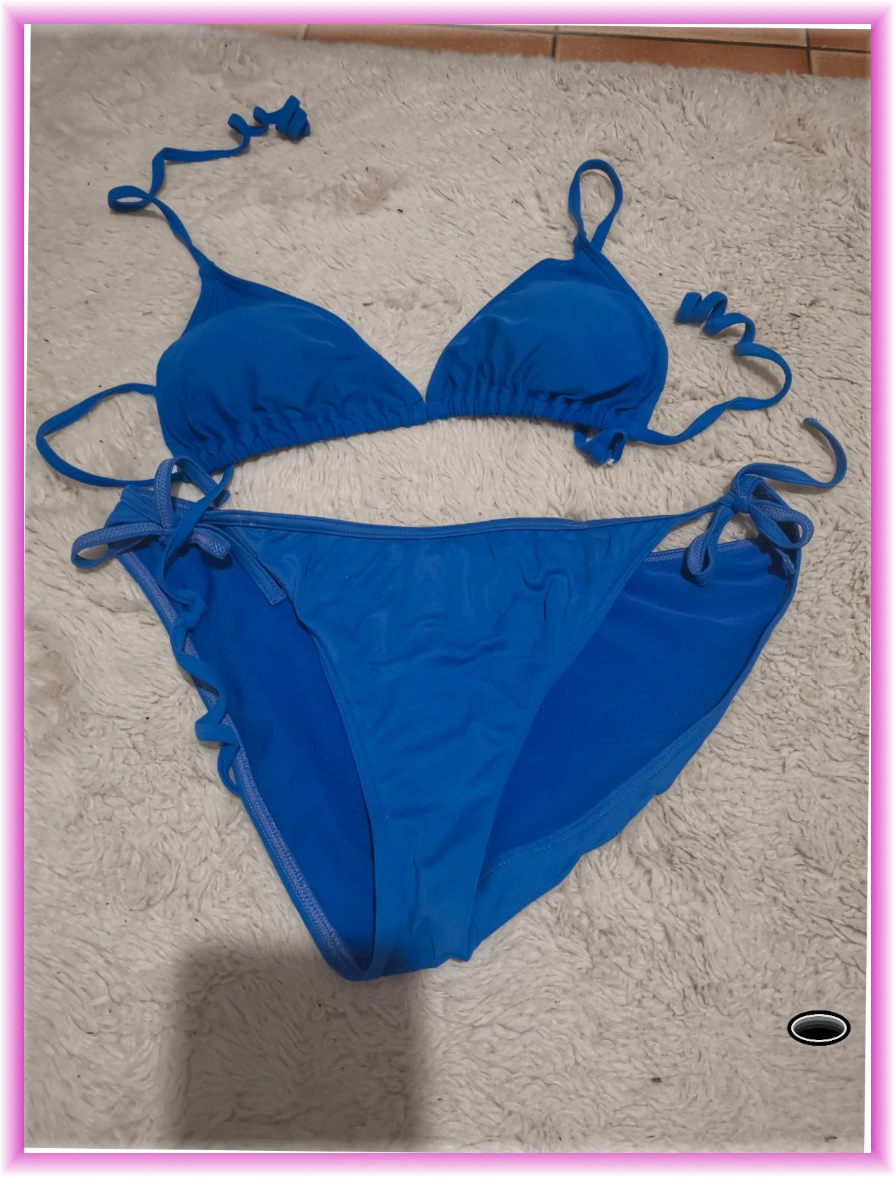 Maillot de bain taille 40 bleu 2 pièces