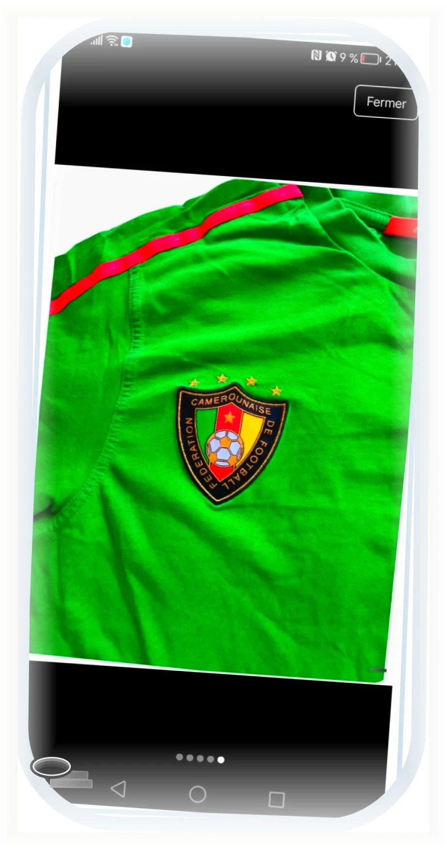 maillot fédération football Cameroun aise taille L vintage vert puma – Puma – taille L 2