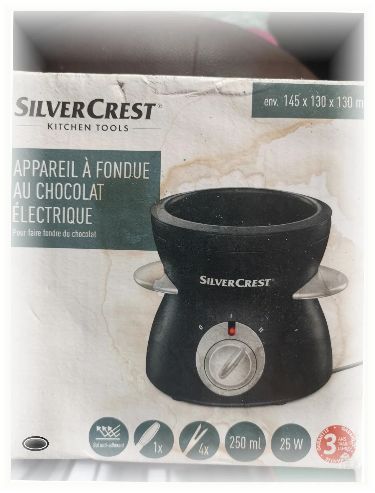Appareil à fondu au chocolat électrique jamais ouvert juste le carton est abîmé – Silvercrest 2