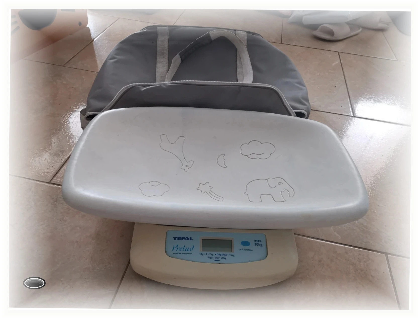 Pèse bébé prelud jusqu'à 20kg avec sac de transport ideal pour