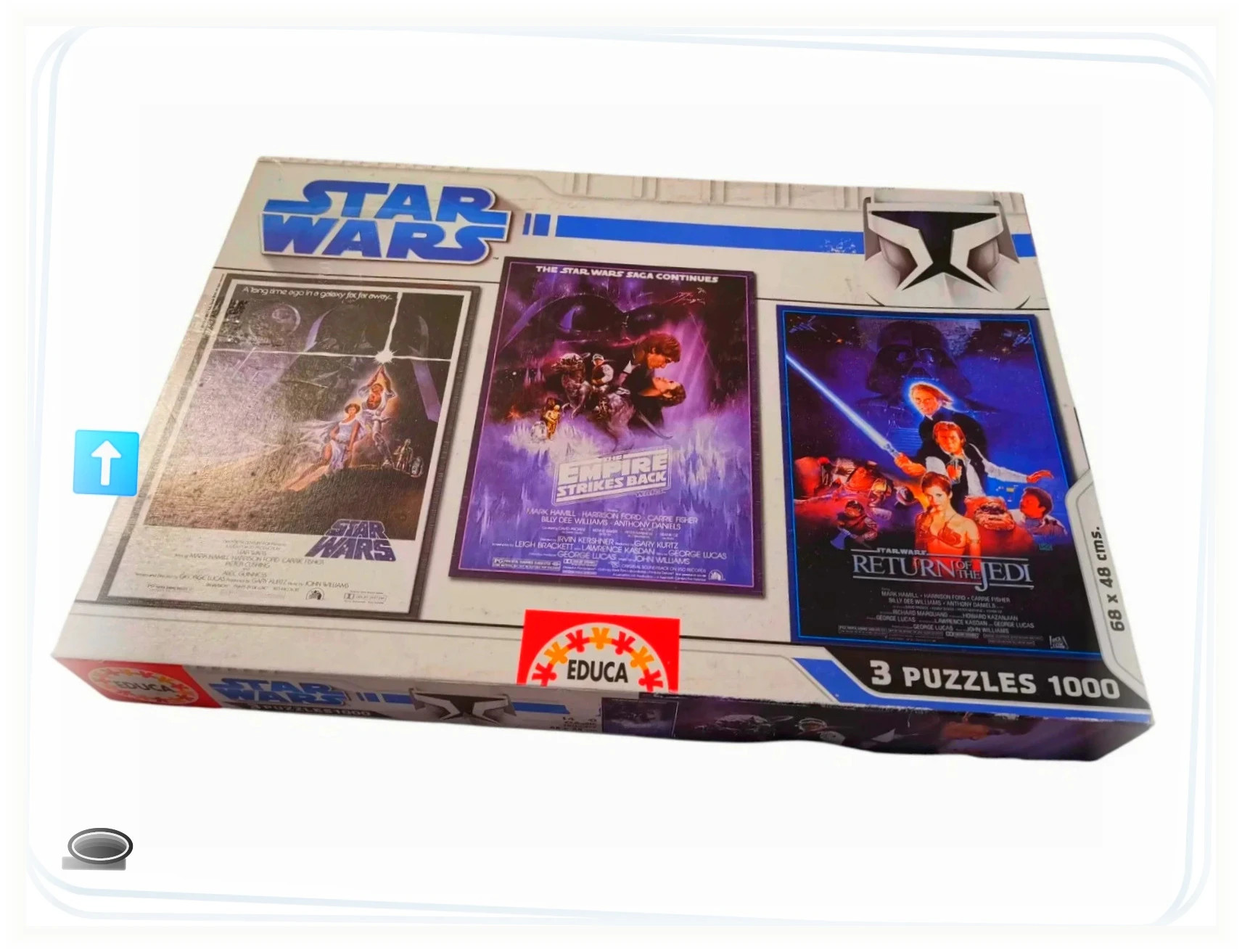 3 puzzle collector très rare de la première trilogie de Star Wars