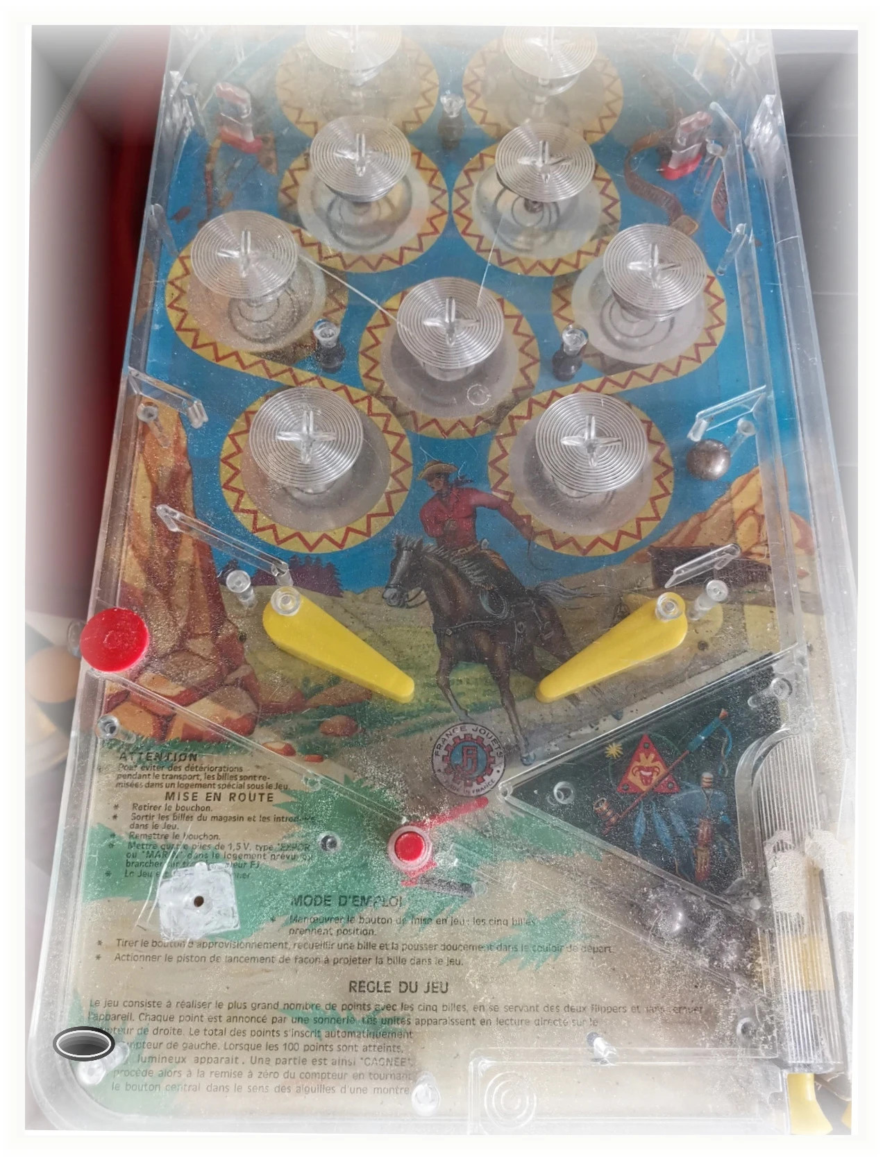 Flipper Ding Ball Réf 1104 France Jouets vintage – Vintage – taille Taille unique 2