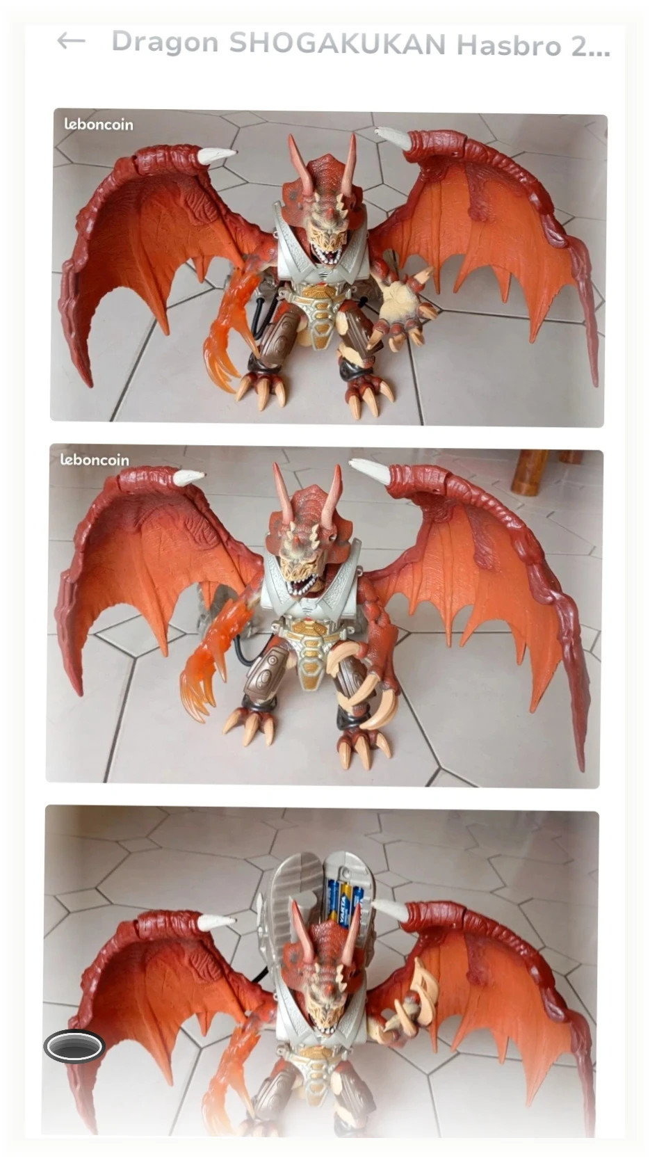 Très grande Figurine / Jouet - Dragon - Wizards Shogakukan HASBRO - 2004 – Hasbro – taille Taille unique 5