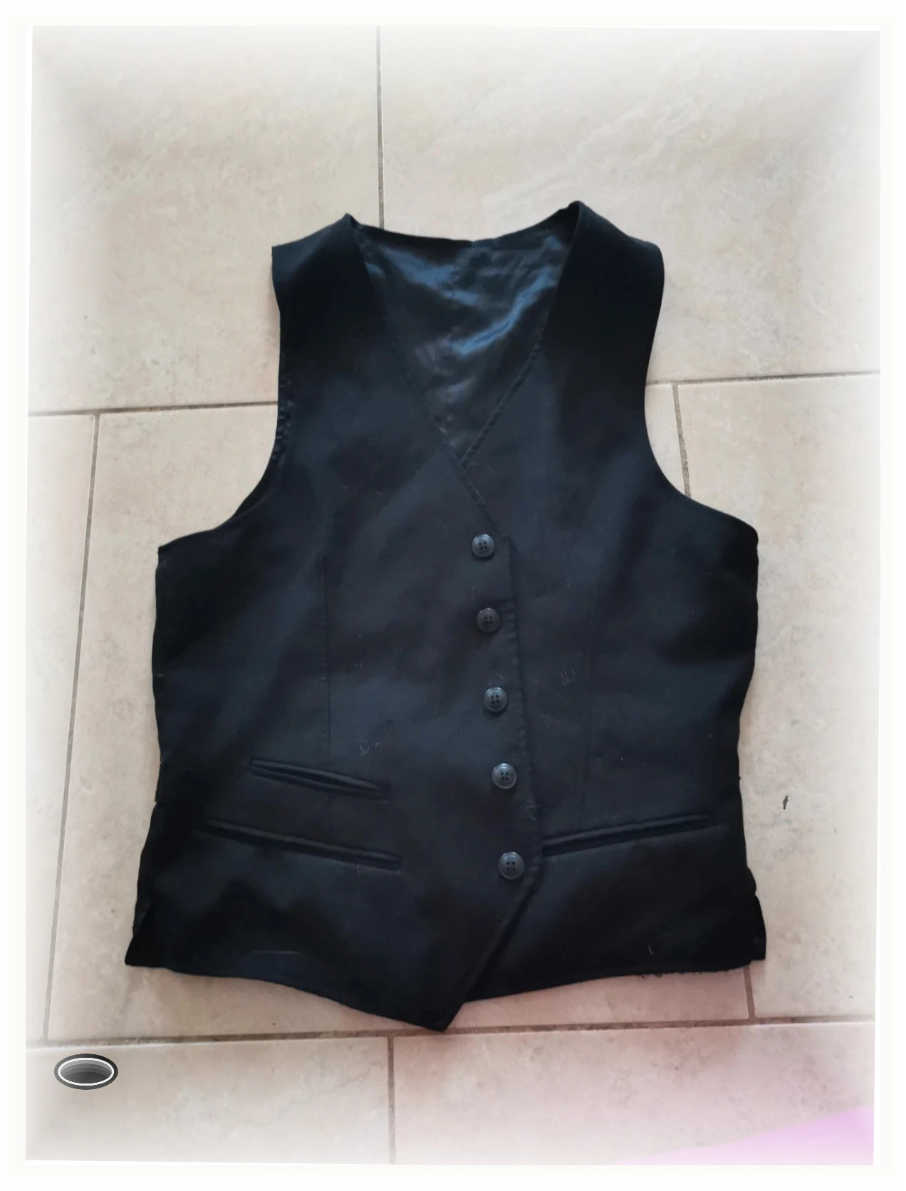 Gilet costume taille s noir celio