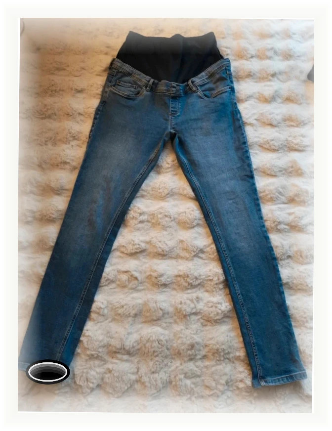 Jean de grossesse maternité Couleur bleu taille 38 marque premaman – Premaman – taille M / 38 / 10 3