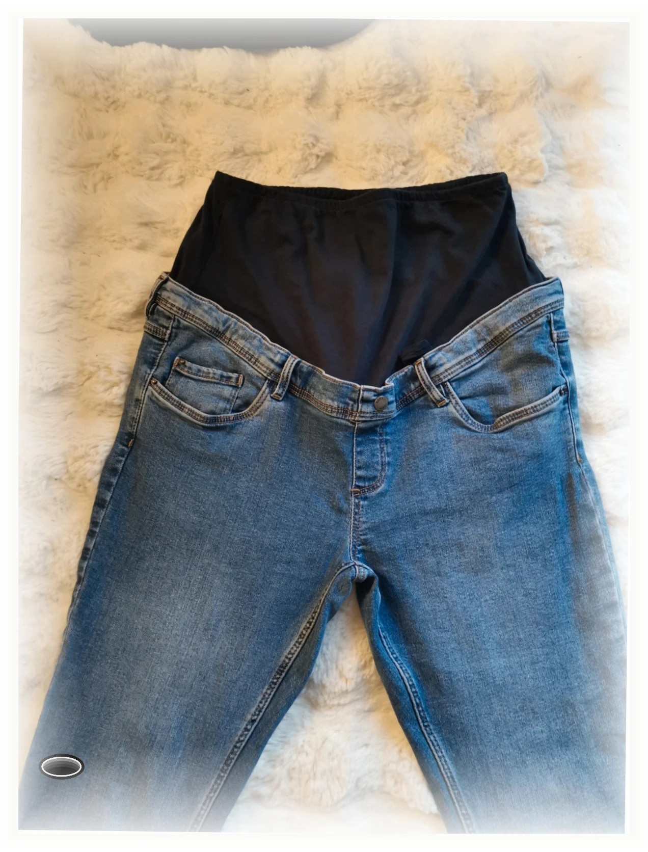 Jean de grossesse maternité Couleur bleu taille 38 marque premaman – Premaman – taille M / 38 / 10 5