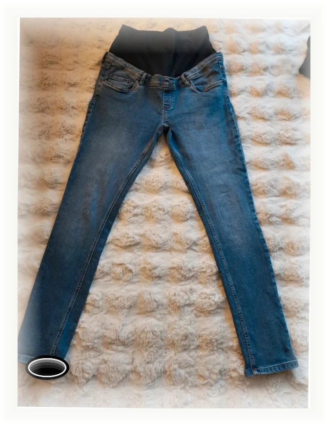 Jean de grossesse maternité Couleur bleu taille 38 marque premaman – Premaman – taille M / 38 / 10 2