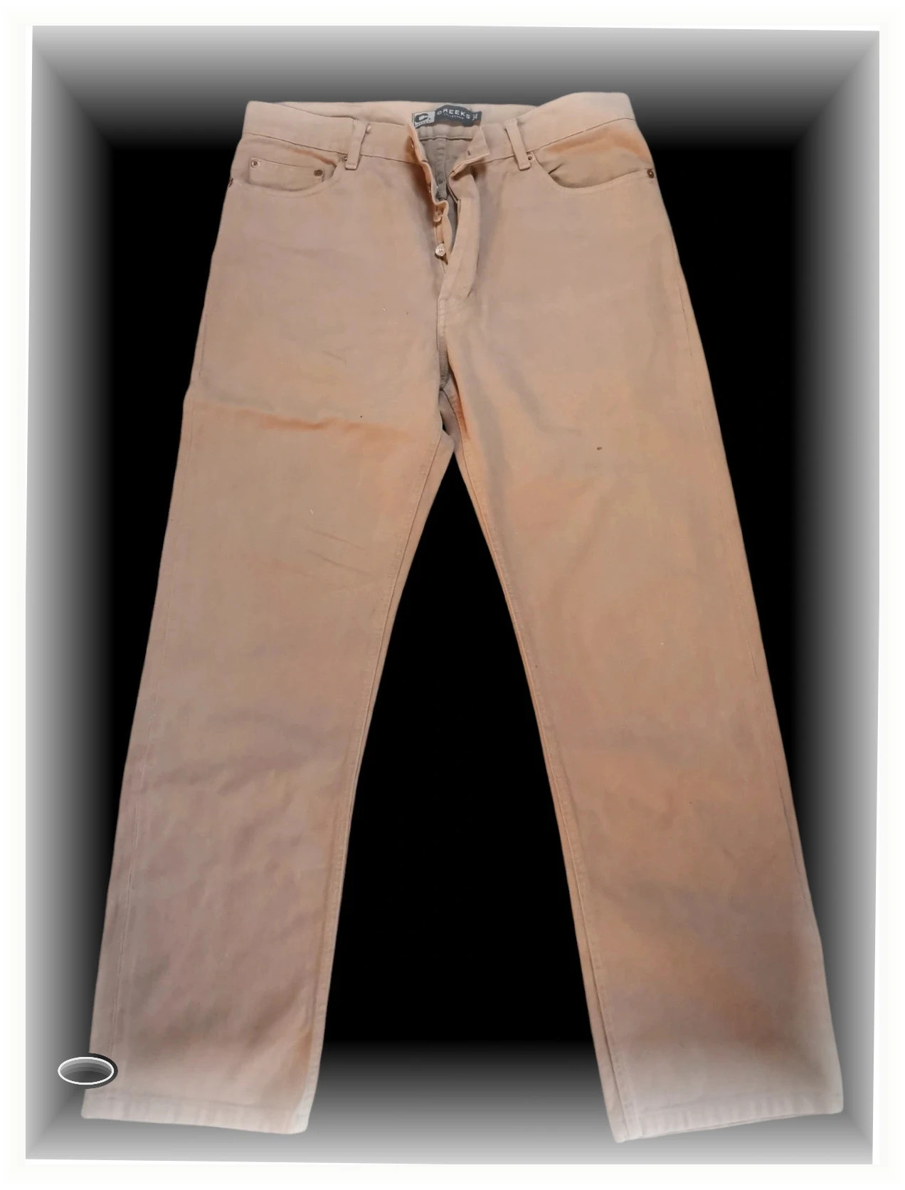 Jean creeks blade W34 beige vintage 100%coton – Creeks – taille XXL 2