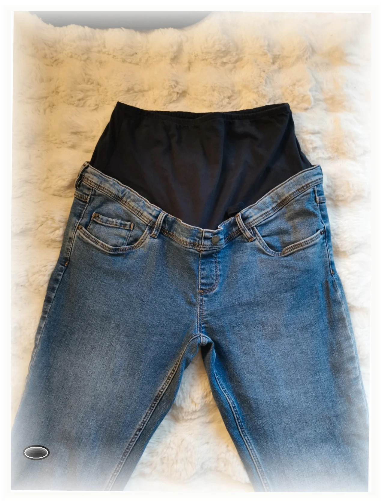 Jean de grossesse maternité Couleur bleu taille 38 marque premaman – Premaman – taille M / 38 / 10 4